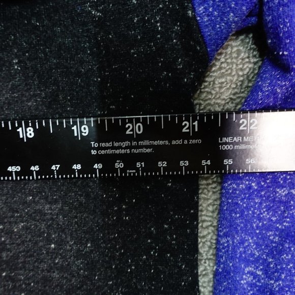 Ford Sweatshirt Hoodie Men Size Medium Mustang Logo Blue Black Drawstring - Picture 4 of 5